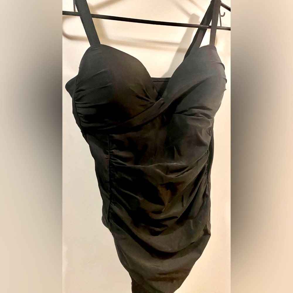 Sexy one piece bathing suite.